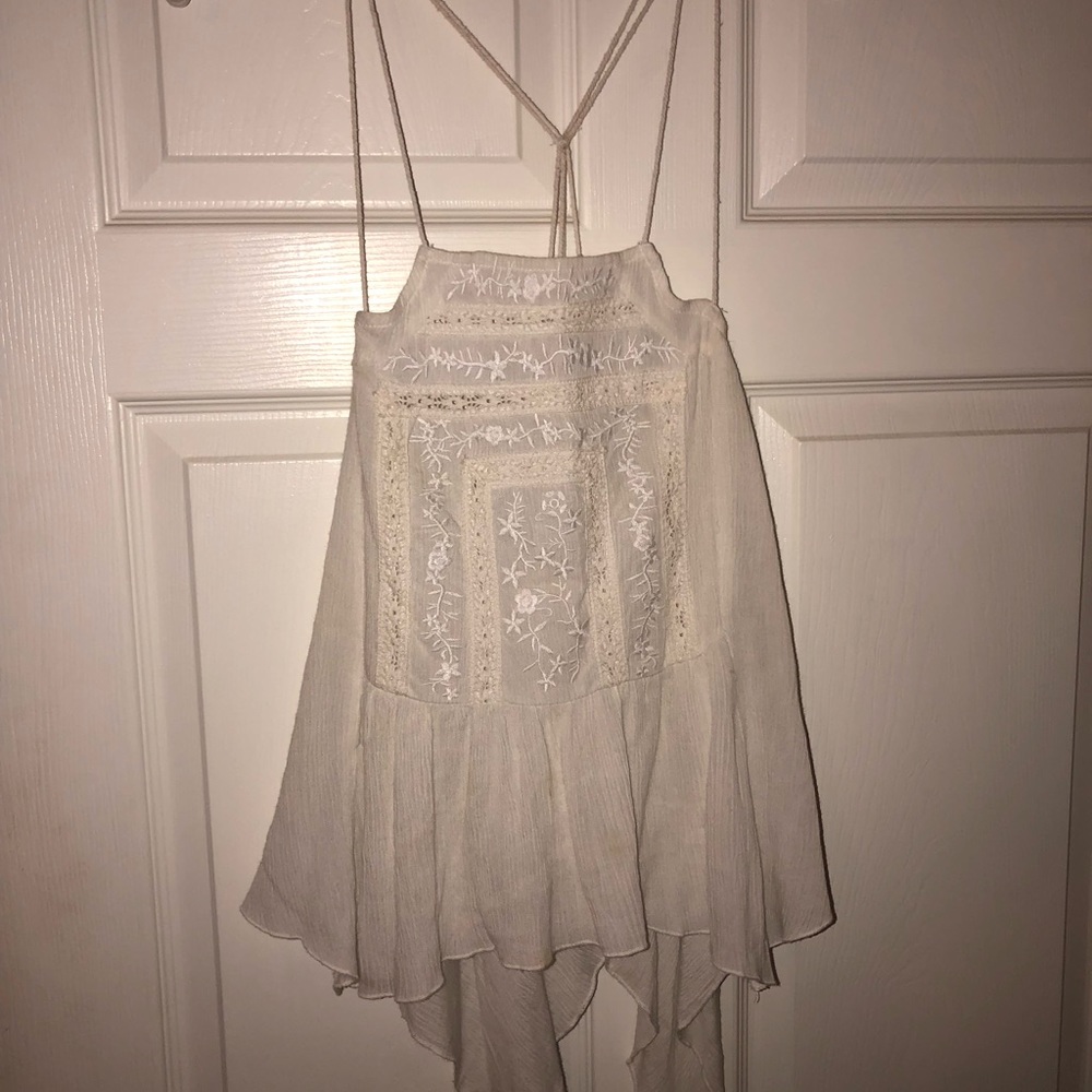 White embroidered Top